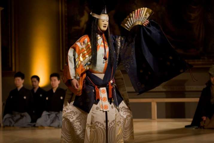 Noh Actor Mikata Shizuka performs Atsumori. Victoria and Albert Museum, 2009. Photo by Jonathan Greet