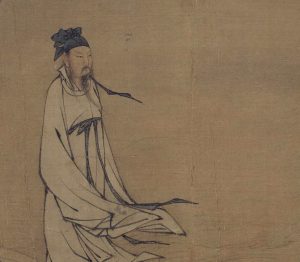 Lu Dongbin Crosses a Lake. Painting, Song dynasty. Artist unknown