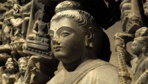 Gandharan frieze of the Buddha. From pinterest.com
