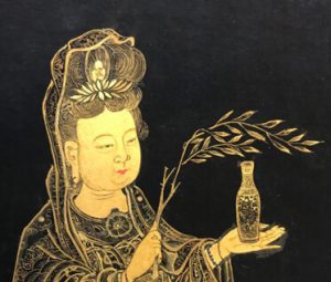 Detail of Guanyin, Guanyin, Bodhisattva of Compassion, Scripps College, Claremont, CA