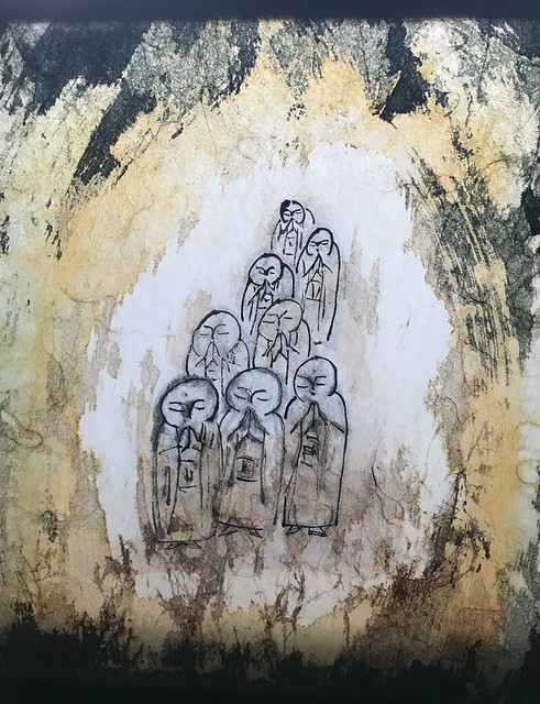 Procession of Monks by Ato Sengai, Japan, c. 1970. Ink and color on paper. Image courtesy of the author