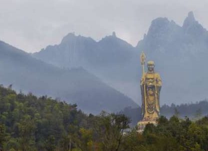 Dizang Boddhisattva, Mount Jiuhua, Anhui Province, China. From china-travel-guide.net