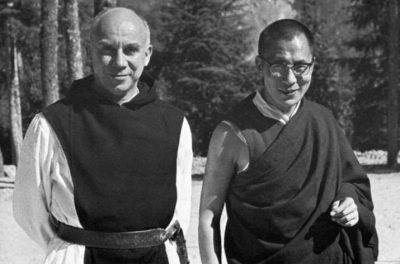 Thomas Merton is pictured with Dalai Lama in 1968. From ncronline.org