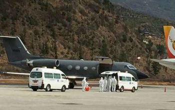 Bhutan’s only COVID-19 patient was evacuated by air ambulance late on Friday afternoon. From kuenselonline.com