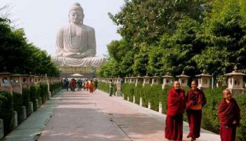 The Great Buddha statue in Bodh Gaya. From india.com