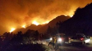 The Dolan fire near Big Sur, California. From sanluisobispo.com