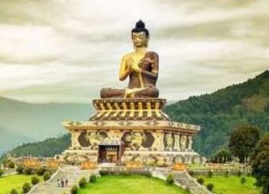 Statue of the Buddha in Sikkim. From quora.com