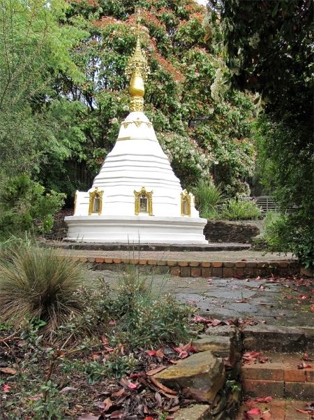 Stupa constructed and maintained by the Sydney Burmese Community. Image courtesy of the author