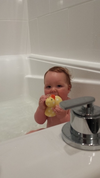 Adelaide in the tub
