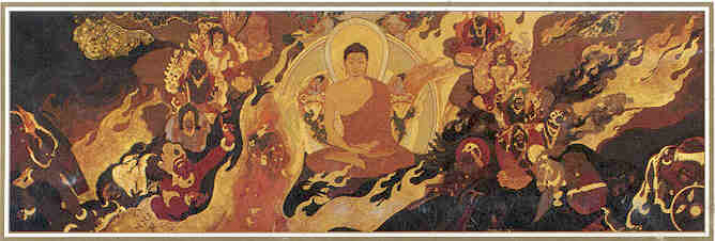 <i>Buddha Confronting Mara</i>, by Shri S. Sen Roy, New Delhi