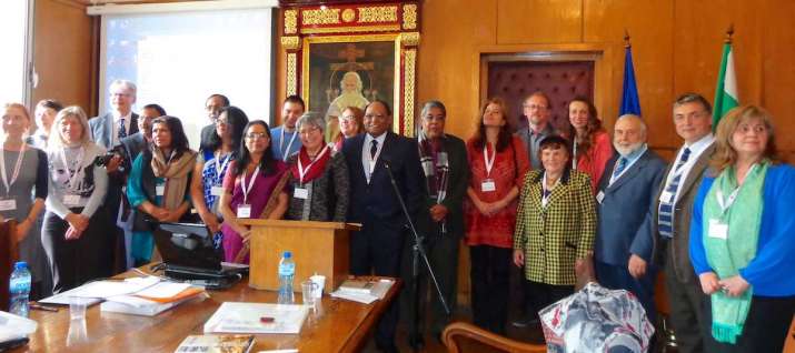Participants of the conference “In the Mirror of Dharma: Indian Culture through the Ages” at Sofia University. Image courtesy of the author