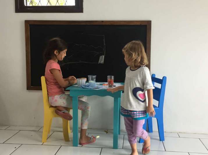 Amaya and Leela playing together. Image courtesy of author