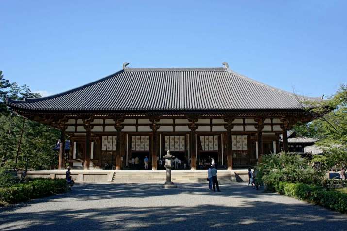 Toshodai-ji's Golden Hall, a Japanese National Treasure, was built during the Nara period (710–794). From wikipedia.org