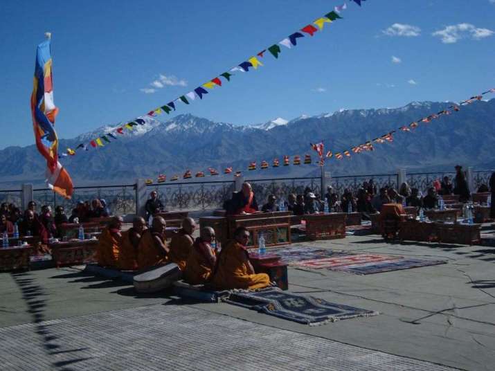 Lecture scene in Ladakh, India, where Kotyk studied, 2011. Image courtesy of Jeffrey Kotyk