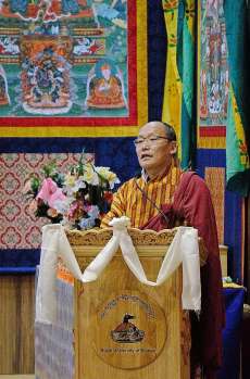 Dasho Karma Ura, president of the Centre for Bhutan studies & GNH. Photo by Craig Lewis