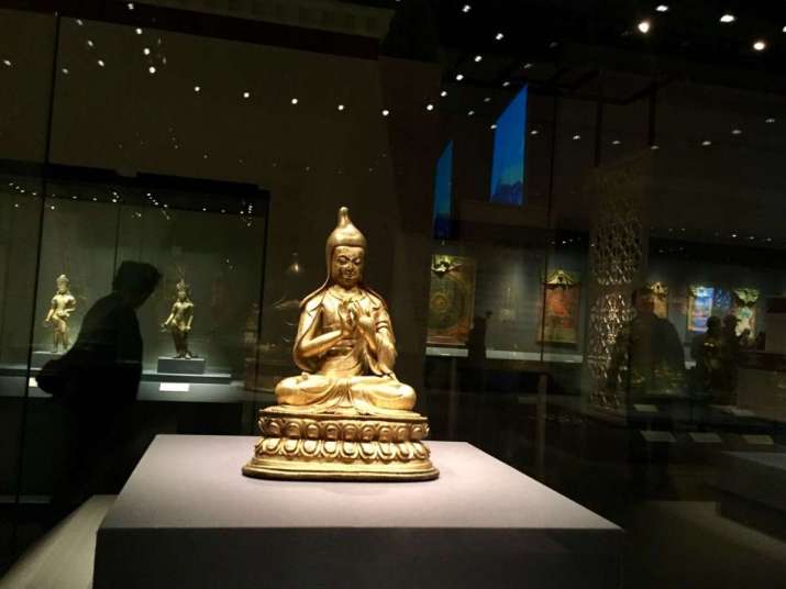 <i>The Culture of Sky Road—Exhibition of Tibetan History and Culture</i>, Capital Museum, Beijing. Photo by the author