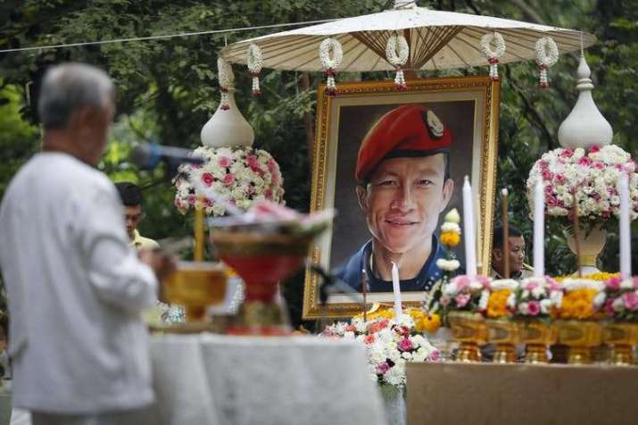 A cleansing ceremony and memorial service for Saman Gunan, the former Navy SEAL who lost his life during the rescue operation. From theconversation.com
