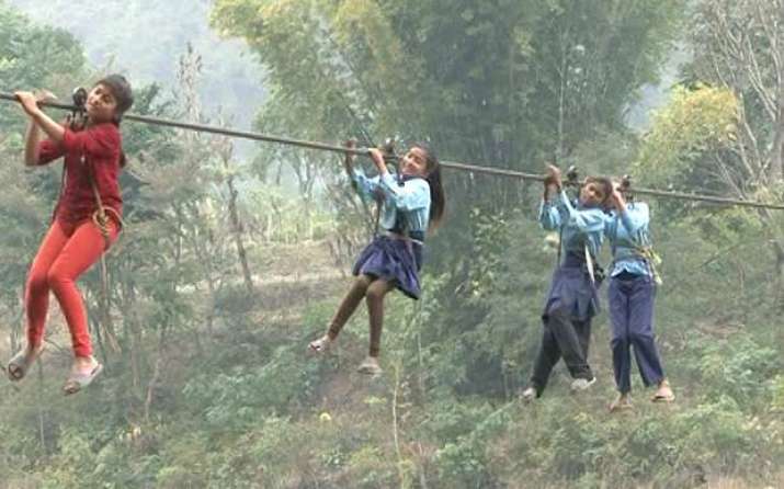 Rural girls on their way to school. Photo by Manish Duwadi. From telegraph.co.uk