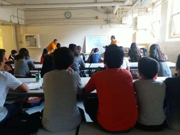 Tibetan language class in session. Image courtesy of the author
