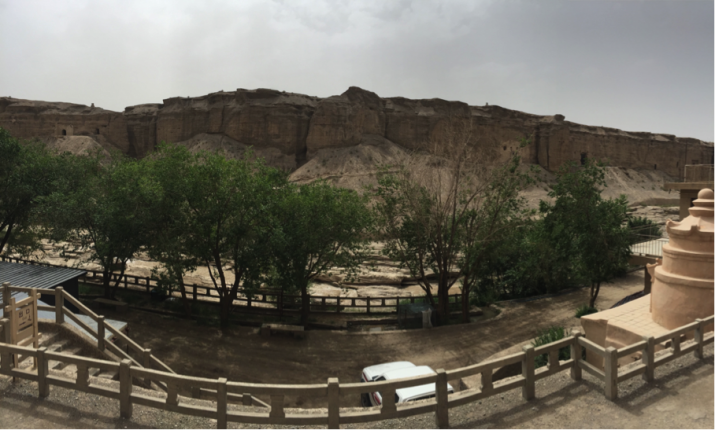 The Yulin Valley and caves in Guazhou County of Gansu Province. Image courtesy of the author