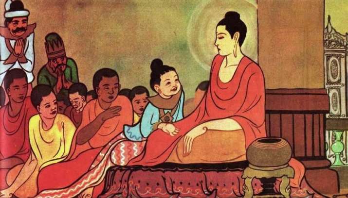 The Buddha and Rāhula. From ariyamagga.net