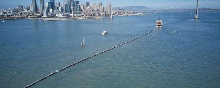 System 001 was launched from San Francisco Bay on 8 September. From the oceancleanup.com