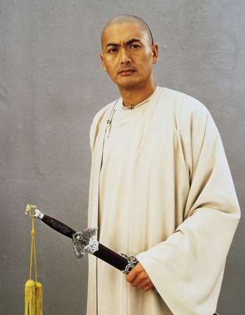 In costume for <i>Crouching Tiger, Hidden Dragon</i> (2000). From americanprofile.com