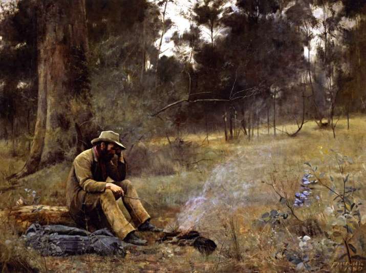 <i>Down on His Luck</i> by Frederick McCubbin, 1889. From the-athenaeum.org