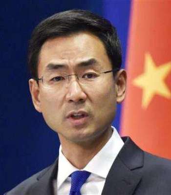 Chinese foreign ministry spokesperson Geng Shuang. From presstv.com