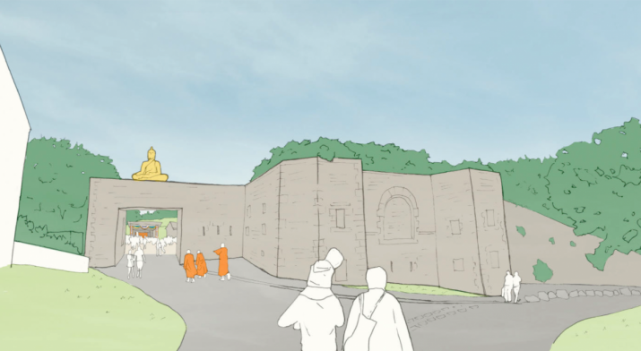 Artist’s impression of the converted fort. From plymouth.gov.uk