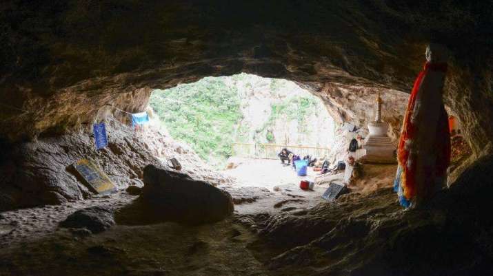 Sitting at an altitude of 3,280 meters, Baishiya Karst Cave is a protected religious sanctuary. From gizmodo.com