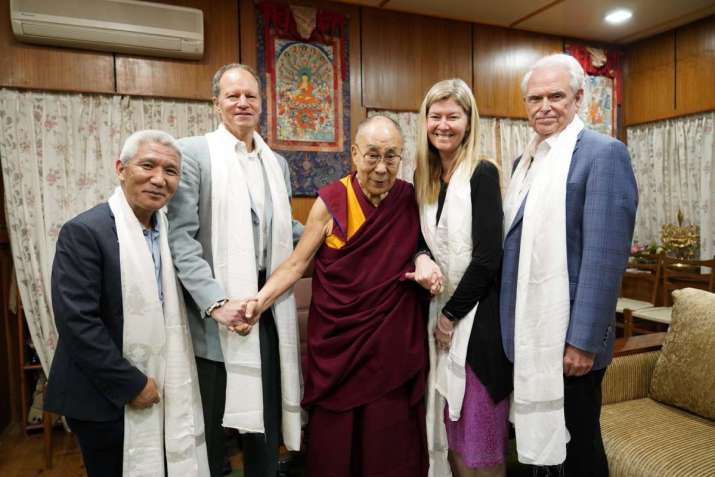 Dr. David Brenner and others meet with the Dalai Lama in India. From facebook.com