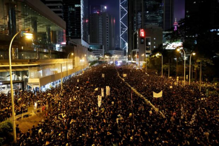 Protestors on 16 June. From thestar.com.my