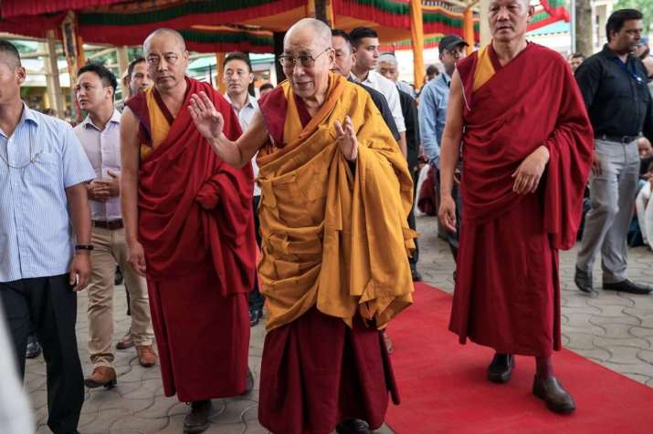The Dalai Lama in Dharamsala, northern India, on 5 July. From dalailama.com