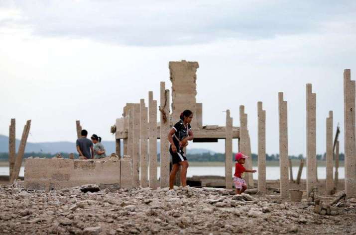 Children playing among remains of the temple. From reuters.com