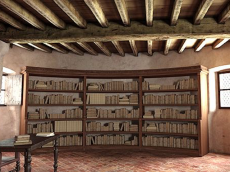 Montaigne’s study. From pinterest.com