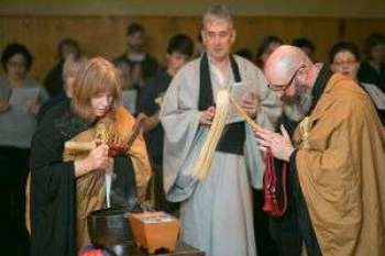 Rev. Rinsen and Rev. Do-on of the Buddhist Temple of Toledo. From buddhisttempleoftoledo.org