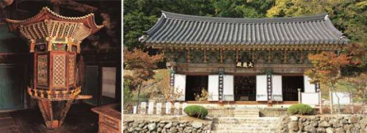 The Yunjangdae and the Daejangjeon Hall of Yongmunsa Temple. From donga.com