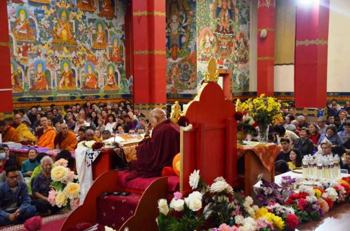 Avalokiteshvara initiation in Elista. From facebook.com