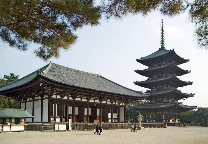 Five-story pagoda and East Golden Hall at Kōfuku-ji. From wikipedia.org