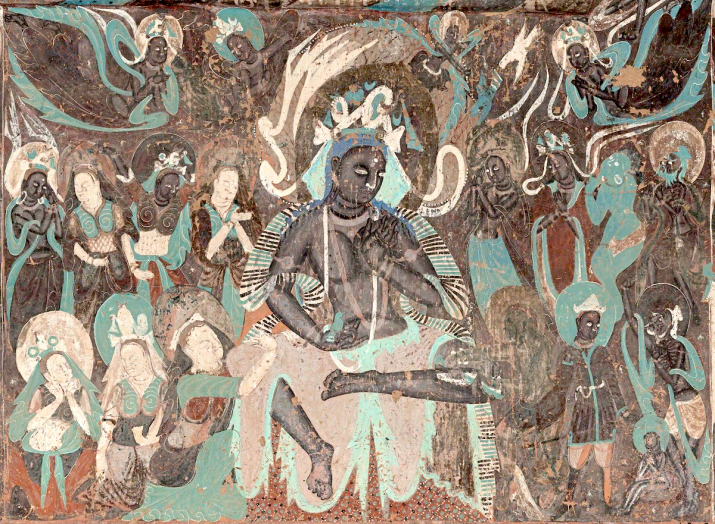 Mural of King Sivi from the north wall of Mogao Cave No.254. Dunhuang, 439–534 CE, Northern Wei dynasty. Image Courtesy of the Dunhuang Academy