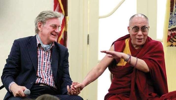Prof. Robert Thurman with His Holiness the Dalai Lama. From tibet.net