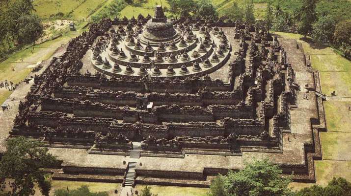 The great tantric mandala monument at Borobudur in Java, eighth century. From Core of Culture