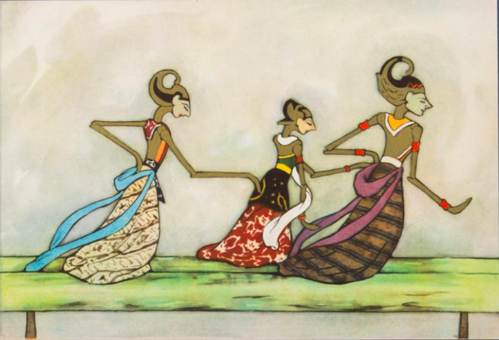 <i>Javanese Hand Puppets</i>, by Tyra Kleen for <i>Wayang, Javanese Theatre</i> (1937). From Core of Culture