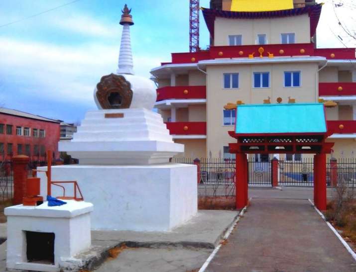 Stupa at the site of the <i>datsan</i>. From vk.com