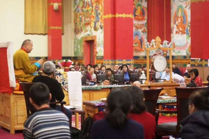 Telo Tulku Rinpoche during the Tsagaan Sar celebration. From khurul.ru