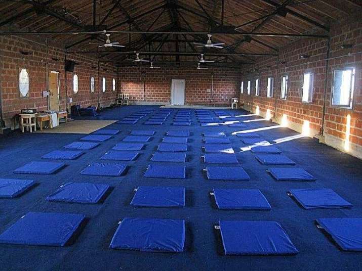 Meditation room at Dhamma Sukhada. Image courtesy of Vipassana Argentina