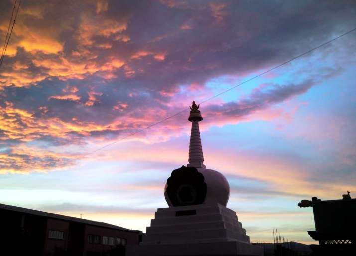 Stupa at the Buddhist Female Datsan Zungon Darzhalin. Image courtesy of Zorigma Budaeva