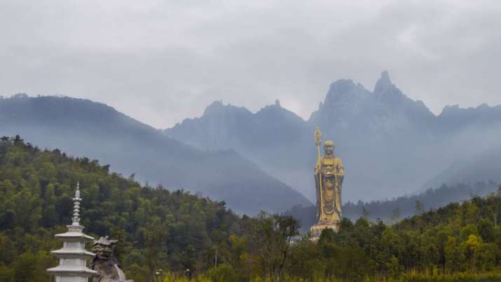 Dizang Boddhisattva, Mount Jiuhua, Anhui Province, China. From china-travel-guide.net