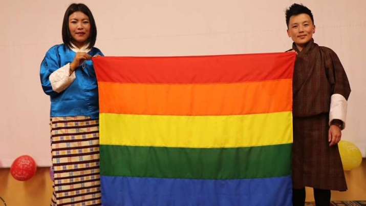 Members of the the LGBT+ activist group Rainbow Bhutan. From facebook.com